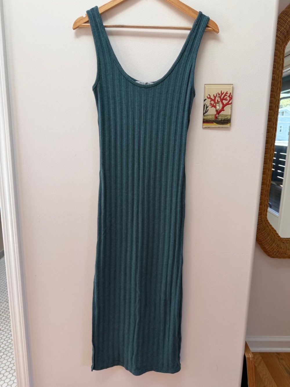 Project Social T Ribbed Dress in Teal